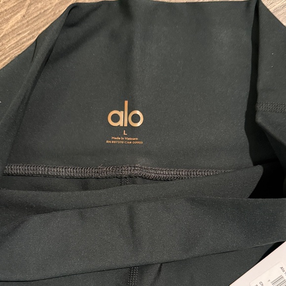 NWT Alo Yoga Airlift 7/8 High Waist Leggings Charcoal Green Size L - Picture 3 of 3